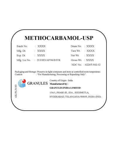Methocarbamol-40 Kg Fiber board drums.jpg Methocarbamol-40 Kg Fiber board drums - Methocarbamol 40 Kg Fiber board drums